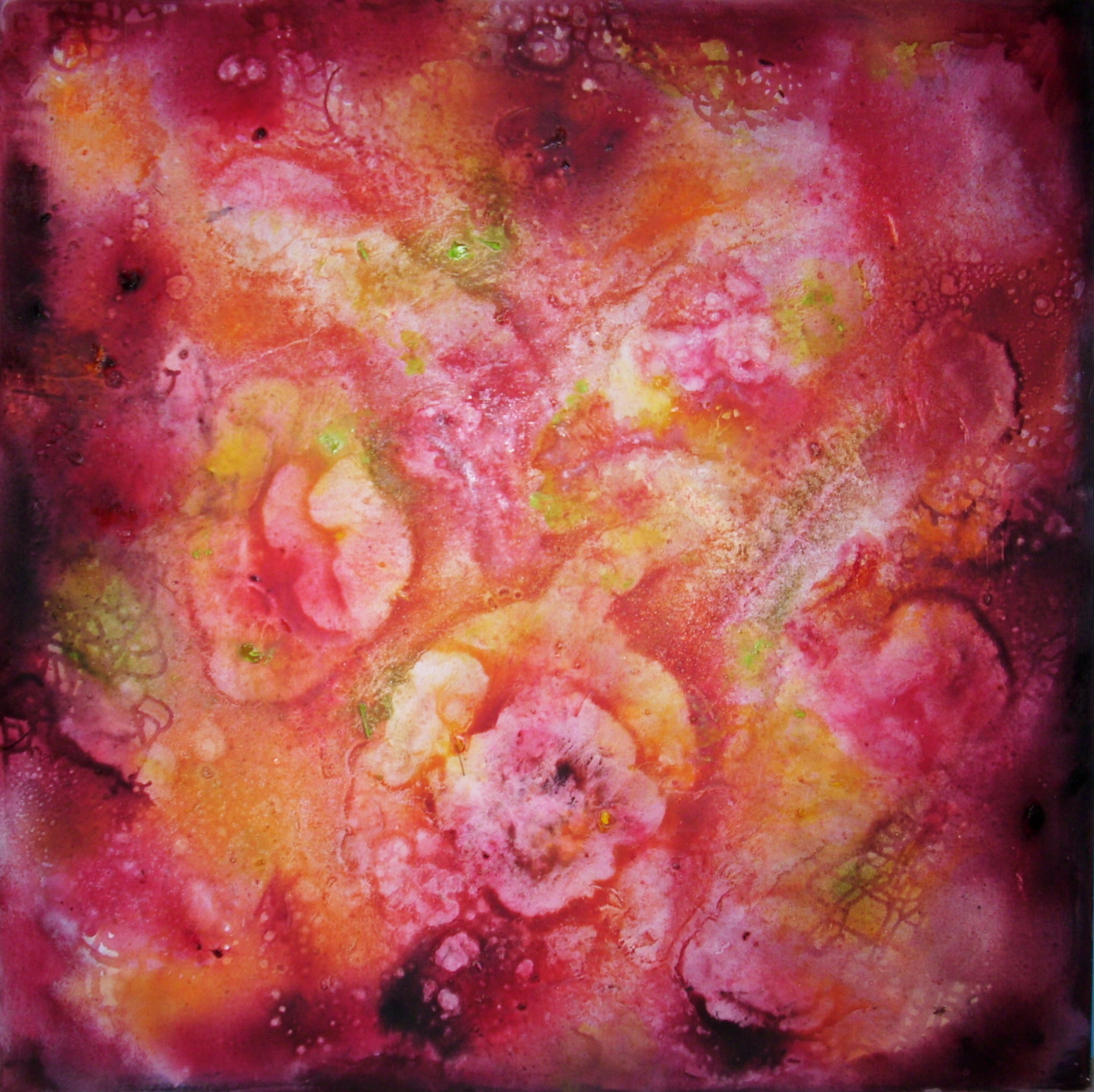 Zpěv podzimu, 2014, olej, plátno, 100x100 cm